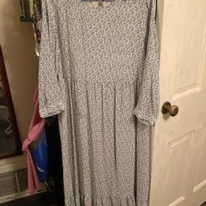 Loft ruffle hem maxi dress